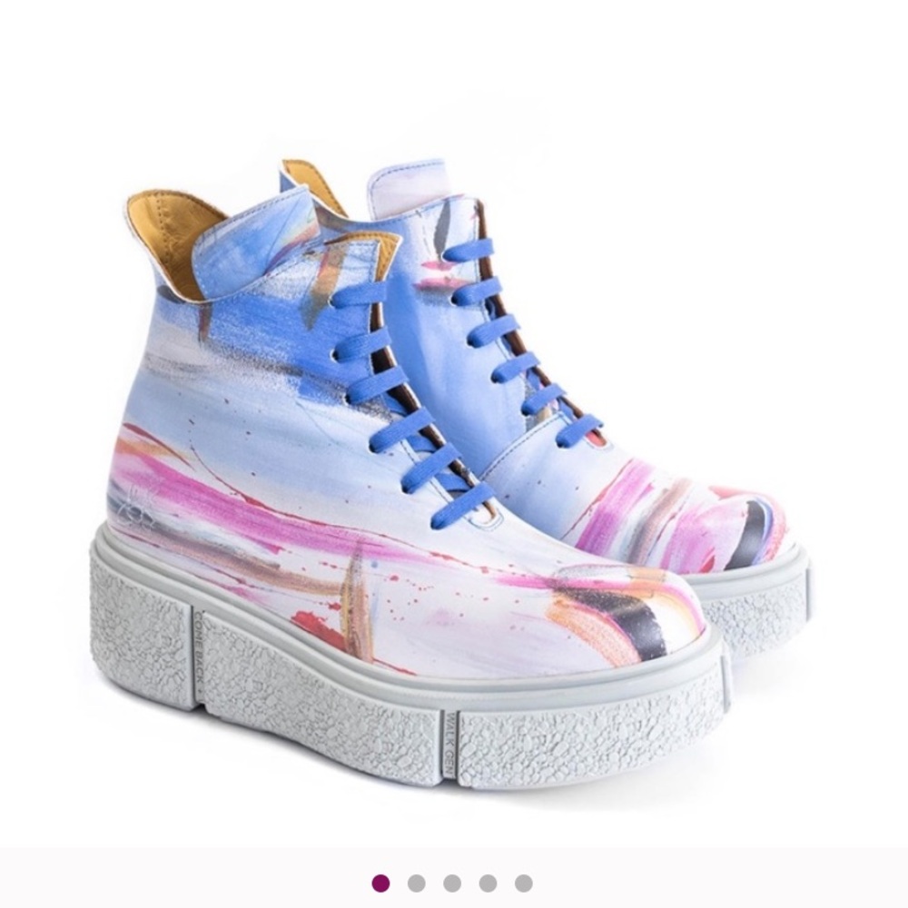 Fluevog George Clinton Collab Space Edition Mothership Boots Woman’s 8